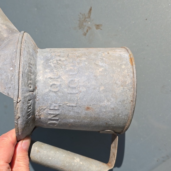 Vintage Railroad Oil Can NYC - PA galvanized metal 1 qt Rustic - Picture 3 of 5